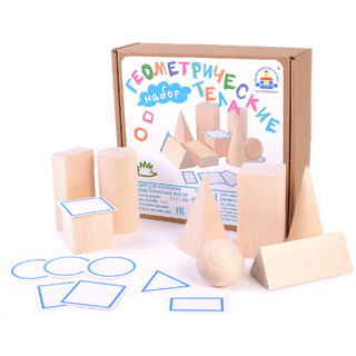 Набор деревянный "Геометрические тела" 8 деталей
