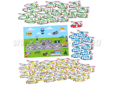 Магнитное развивающее пособие "Вертолёты-счетолёты"