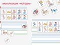 Карточки ПЭКС: визуальное расписание "Мой день"