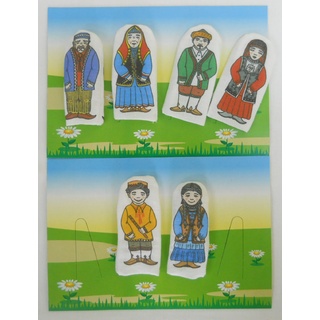 Набор пальчиковых кукол "Семья башкирская" (6 шт.)