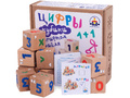 Кубики деревянные со шрифтом Брайля "Цифры" (остатки)